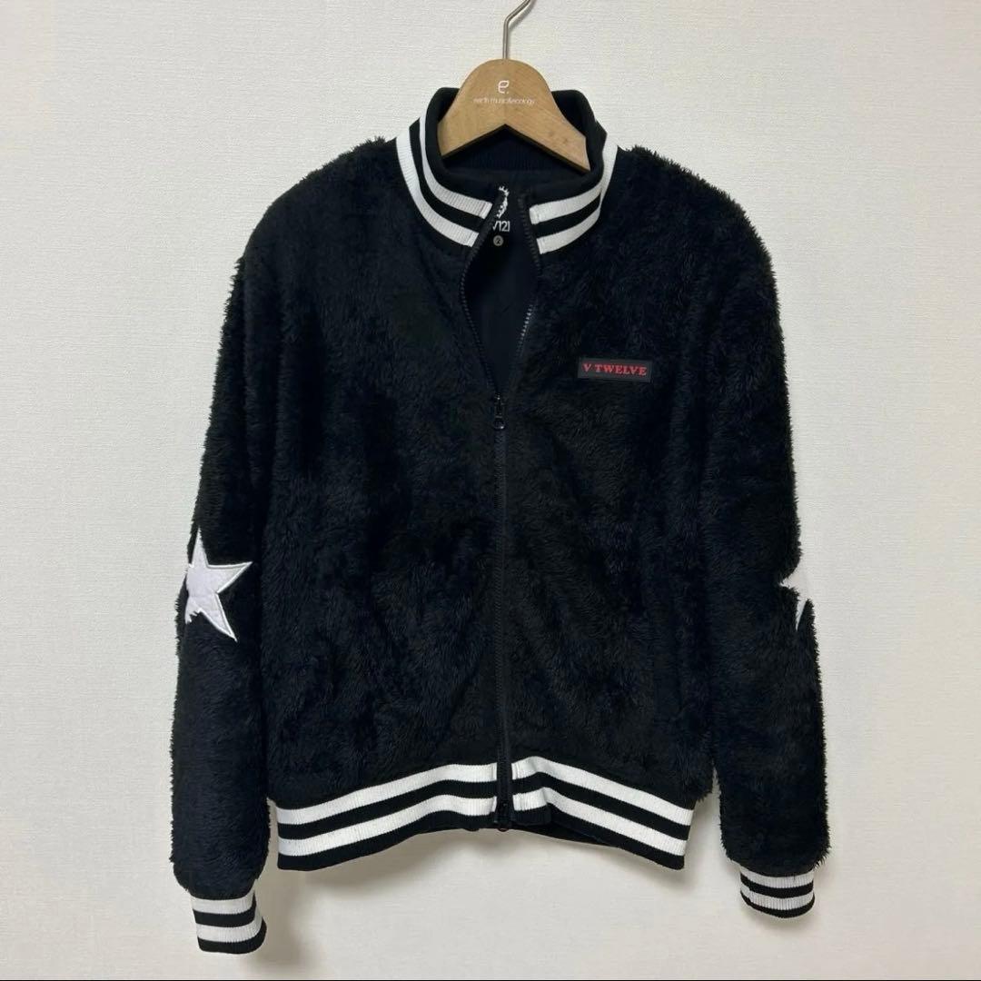 V12 レディース ファージャケット ゴルフ 星ワッペン