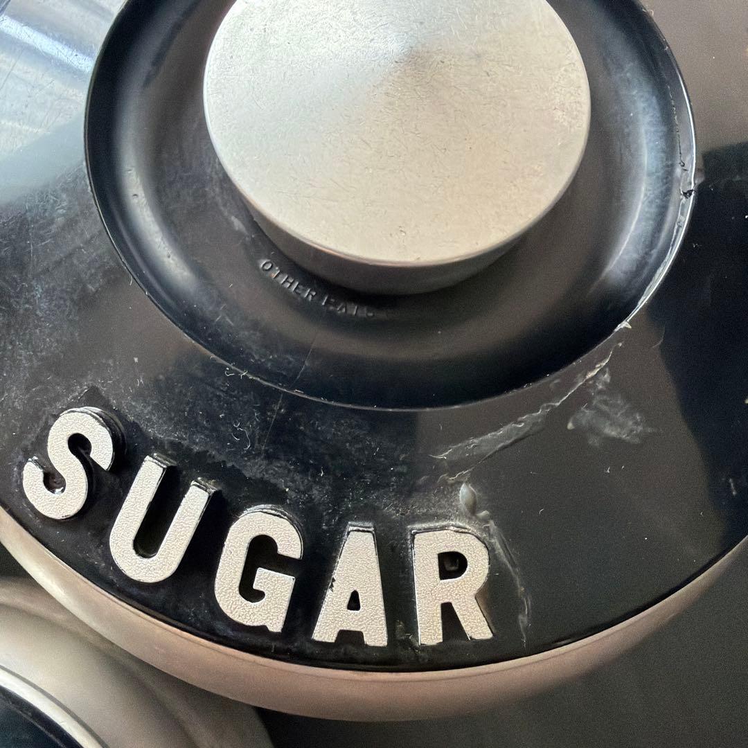 キャニスター4種類レトロ調味料容器セット