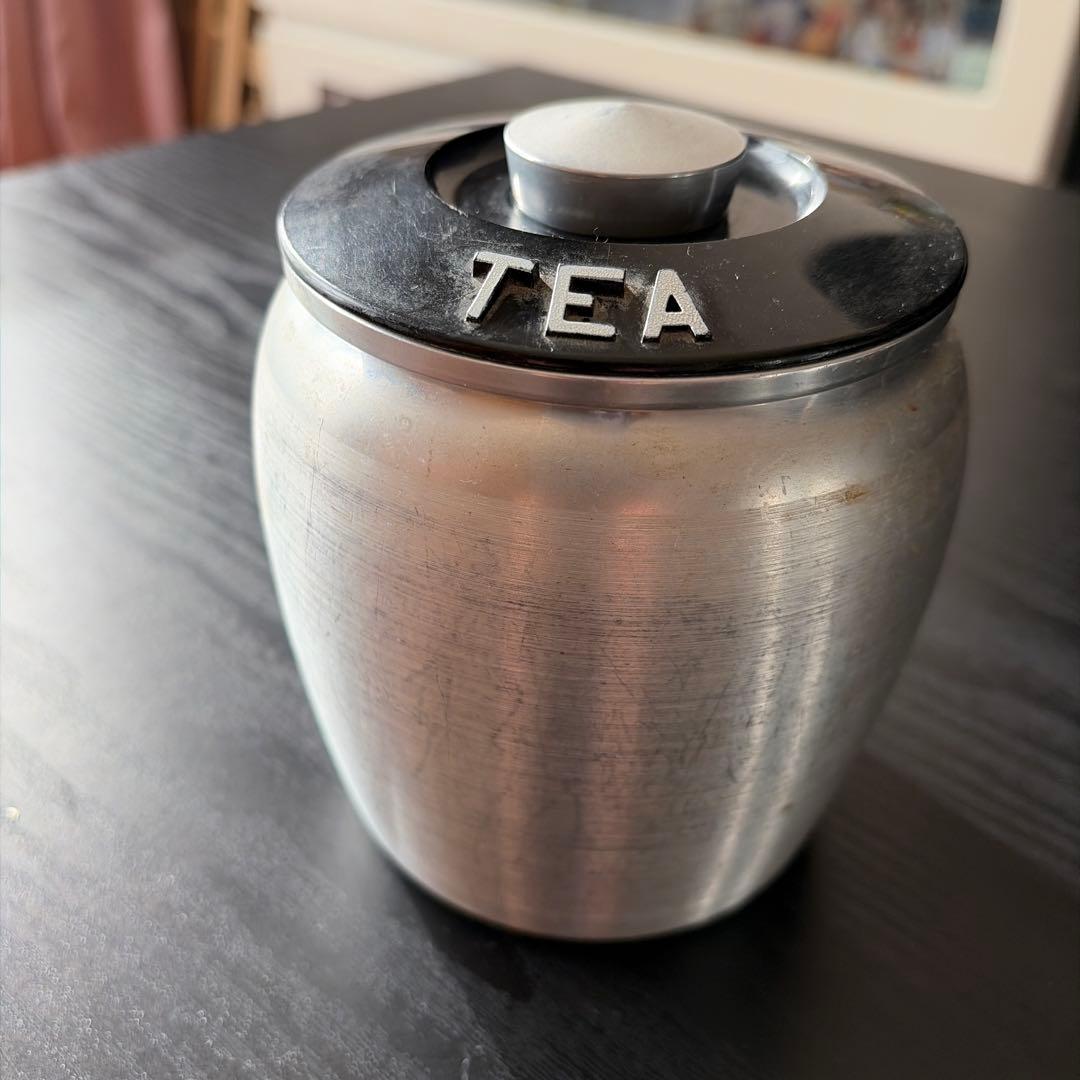 キャニスター4種類レトロ調味料容器セット