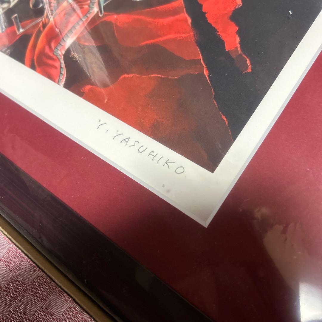 複製原画 機動戦士ガンダム アムロ & シャア 安彦良和 直筆サイン入り