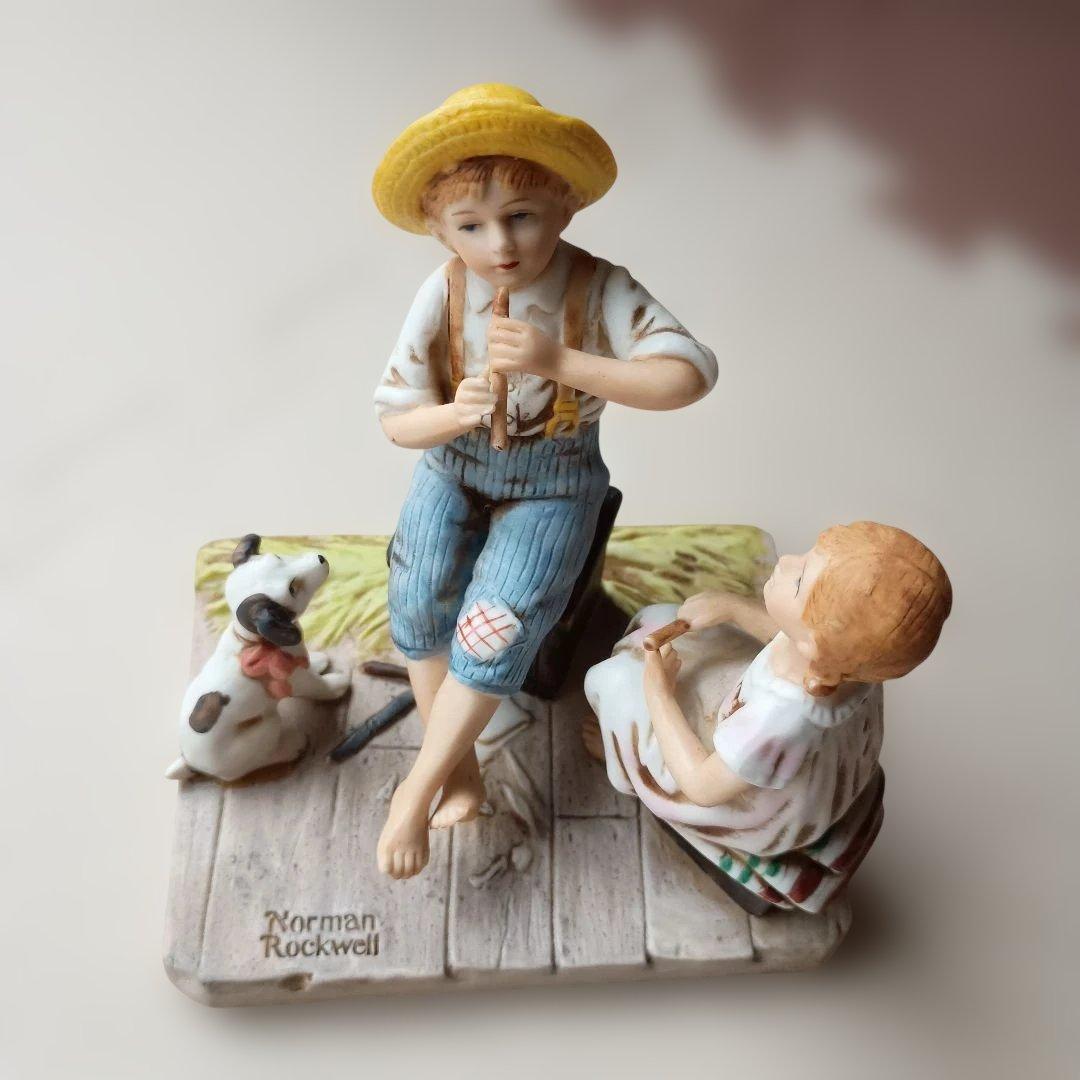 ノーマン ロックウェル the music master 1920 少年と女の子