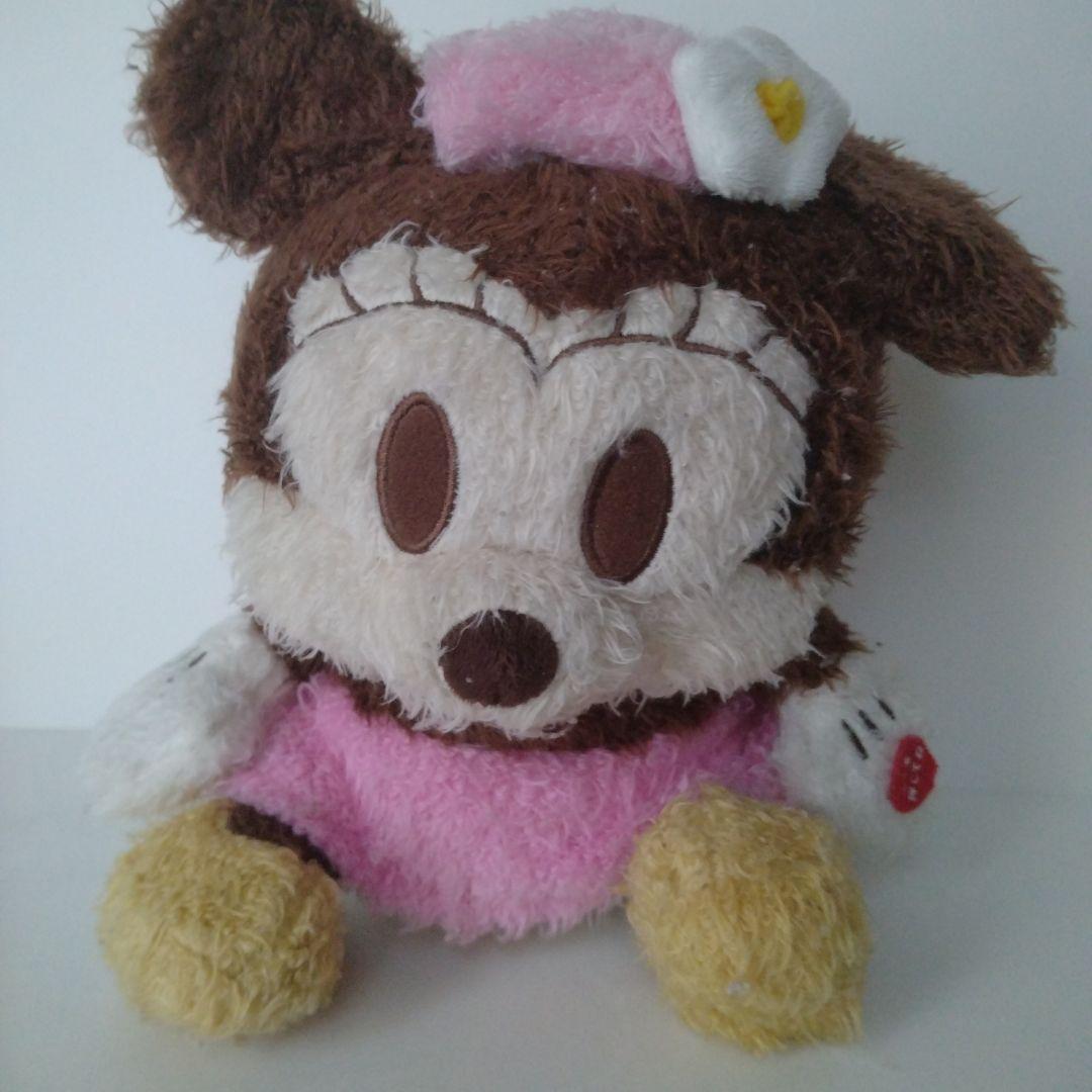 ディズニー　ミッキーマウス　ミニーマウス　メロディー首振りぬいぐるみ【レトロ】