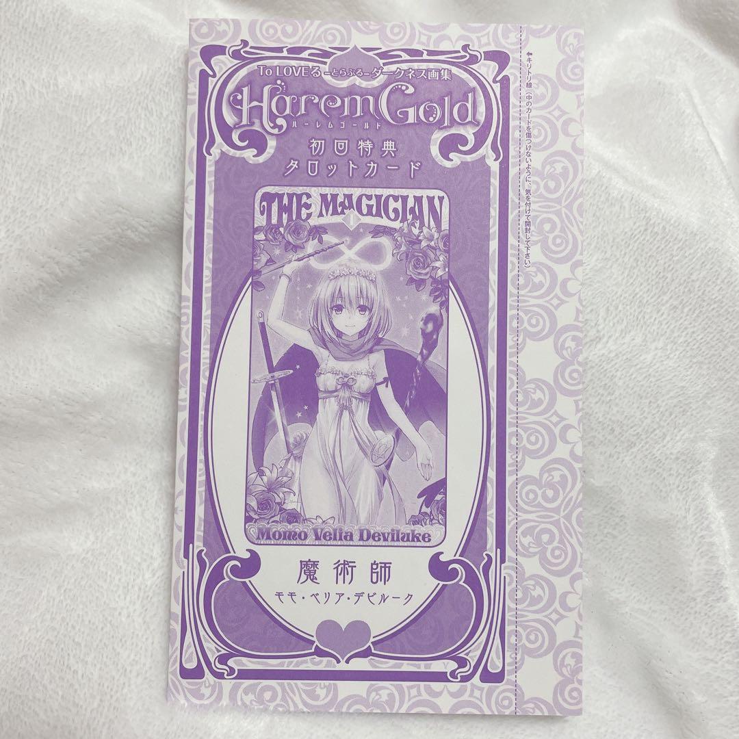 新品未開封 ToLOVEるダークネス 画集 初回特典 タロットカード モモ