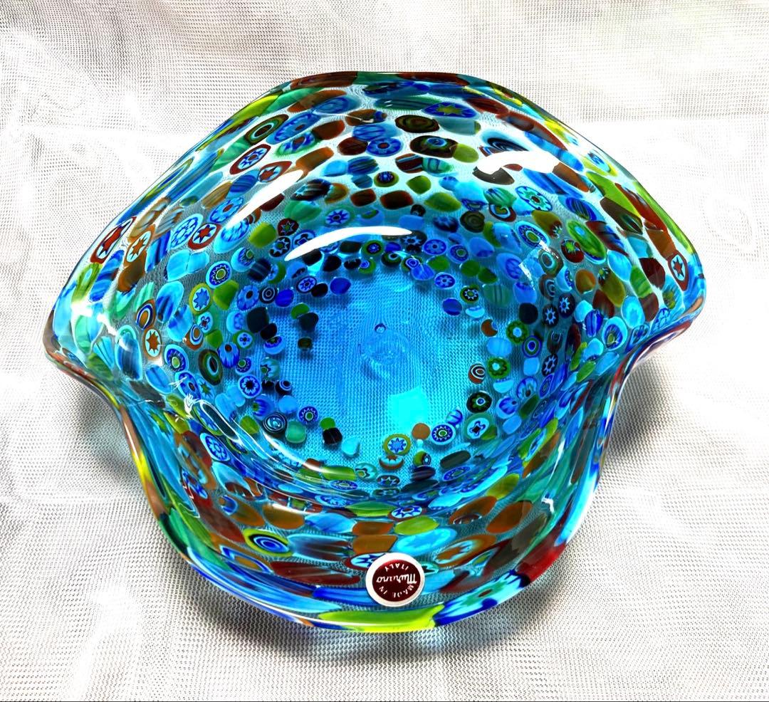 値下げ　イタリア MURANO ムラーノ ベネチアングラス コンポート