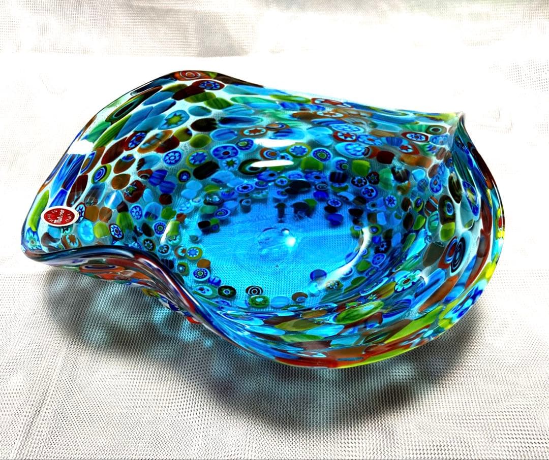 値下げ　イタリア MURANO ムラーノ ベネチアングラス コンポート