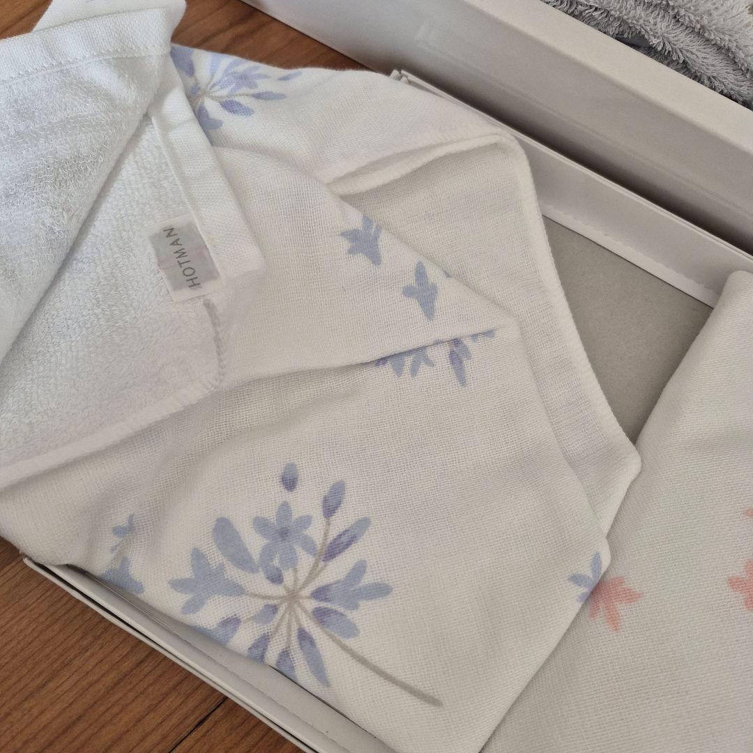 ホットマン タオルセット バスタオル/フェイスタオル 薔薇 Hotman