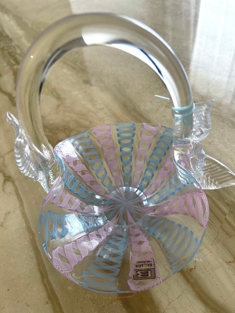 MURANO BALLARINイタリアヴェネチアンガラスレース バラリン工房新品