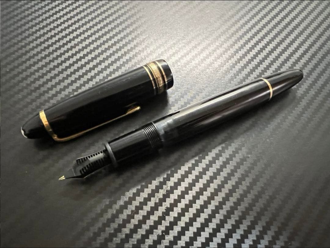 モンブラン マイスターシュテュック 14C 全金 万年筆 EF 極細字 146