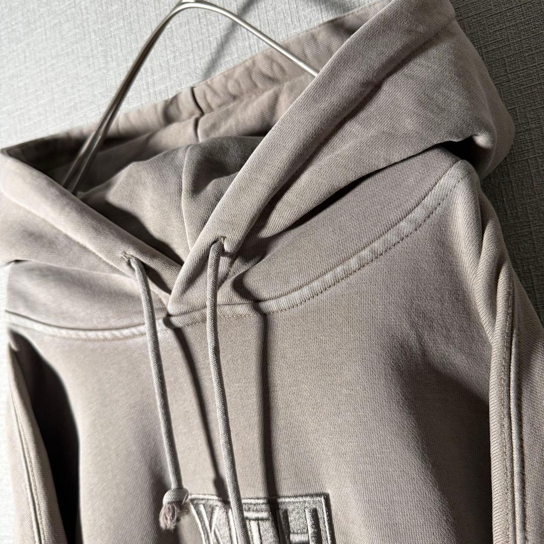 完売モデル★KITH キス パーカー フーディ ボックスロゴ オリーブ M〜L