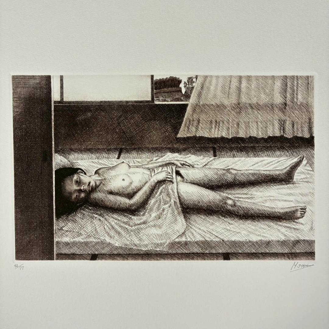 美品 相笠昌義 銅版画集「女・時の過ぎゆくままに」全8枚揃 完品 直筆サイン入り