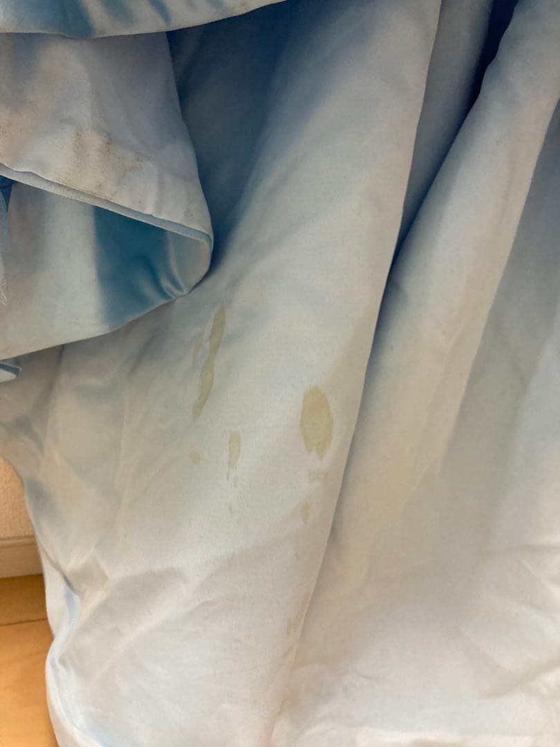 カラードレス　水色　マタニティ　ウエディング