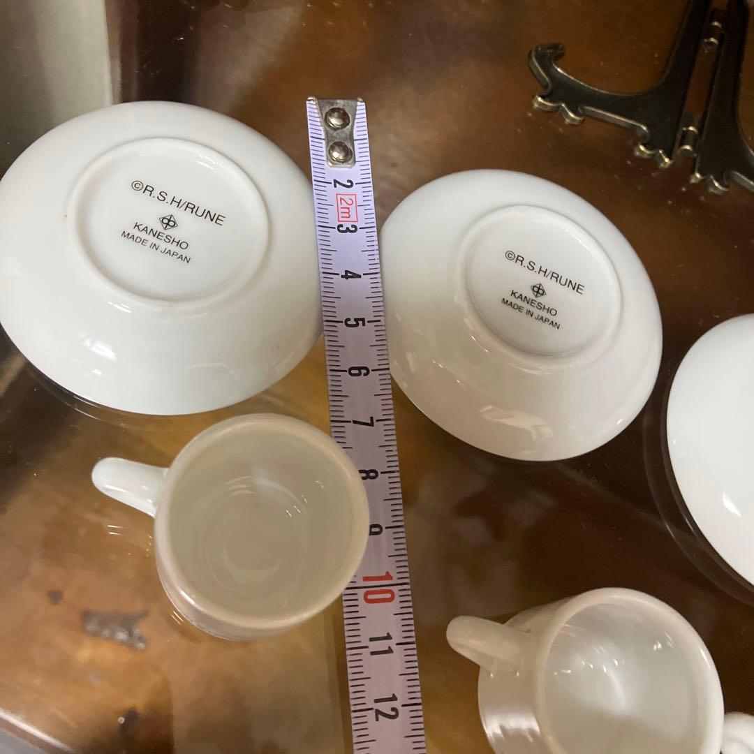 内藤ルネ　ミニチュア　カップ　ソーサー　陶器製　ディスプレイ　昭和　レトロ