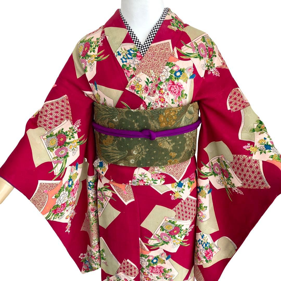 アンティーク　女の子　読本　着物　NO4