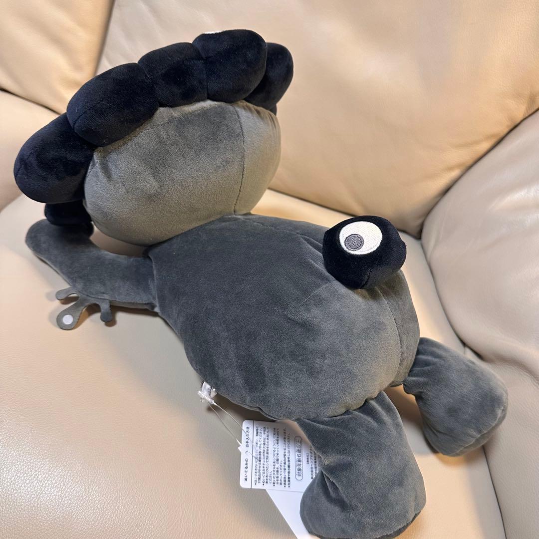 【新品タグ付】万博 黒 ミャクミャク 這型 ぬいぐるみ Lサイズ ブラック