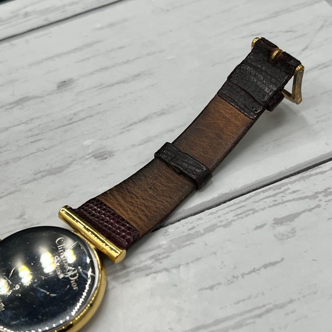 【稼働品】Christian Dior 腕時計 ゴールド文字盤