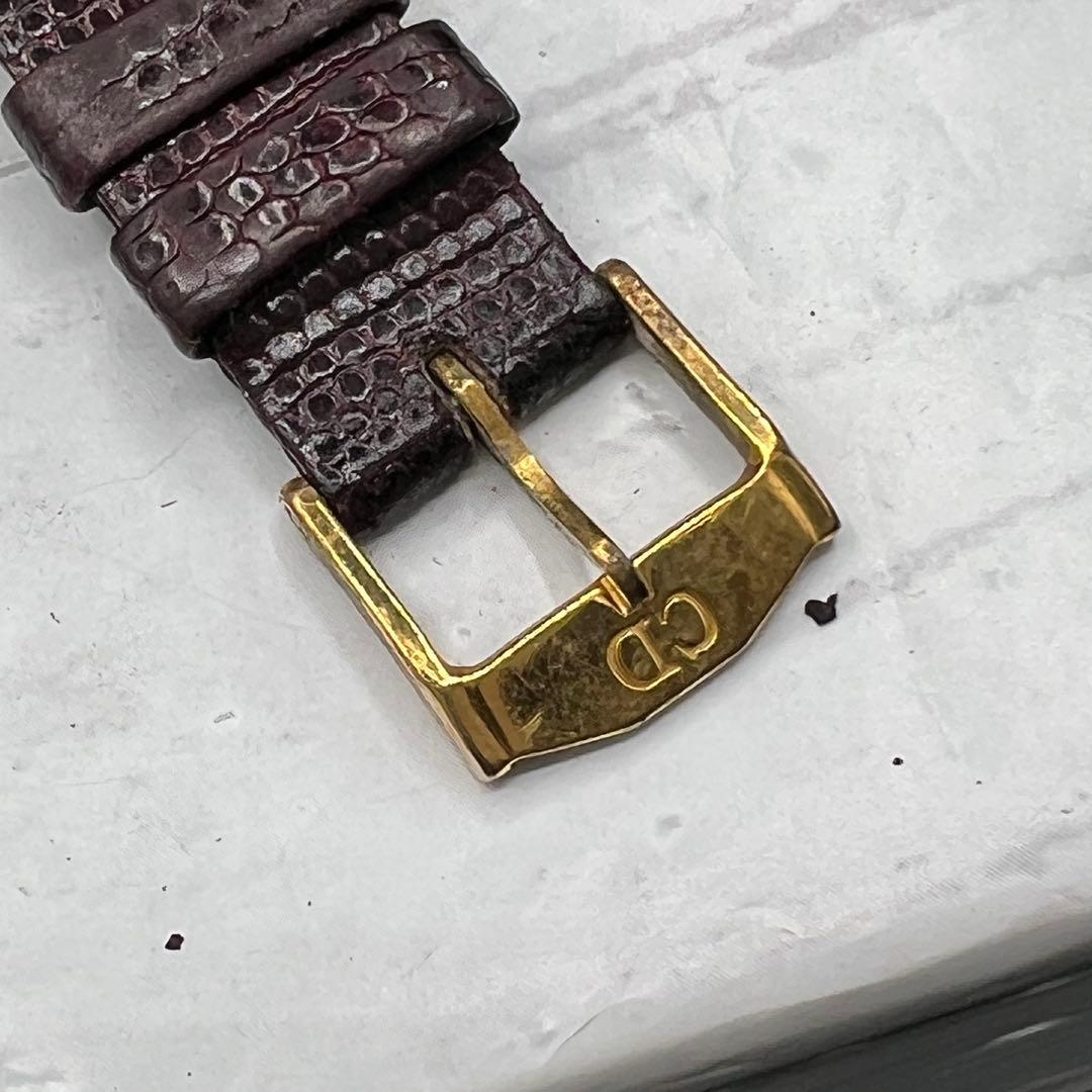 【稼働品】Christian Dior 腕時計 ゴールド文字盤