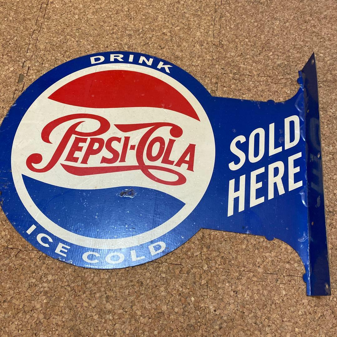 PEPSI ペプシ　sold here 看板　レア