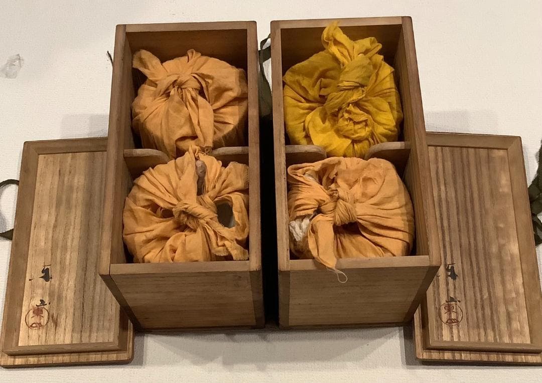 【宮永東山】茶盌　金襴手獅子図　汲み出し茶盌　14客※