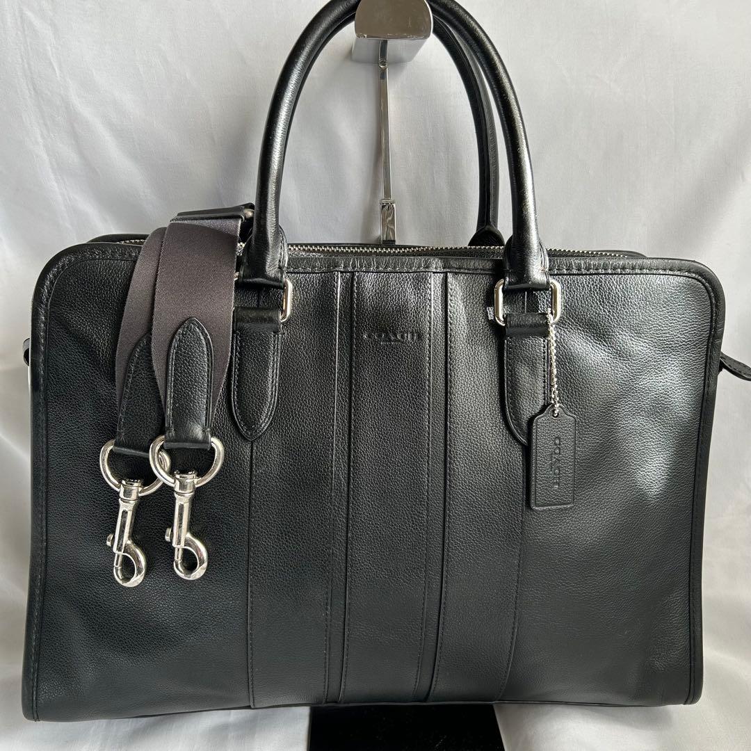 【美品】COACH コーチ ボンドビジネスバッグ 2way 黒 F72309