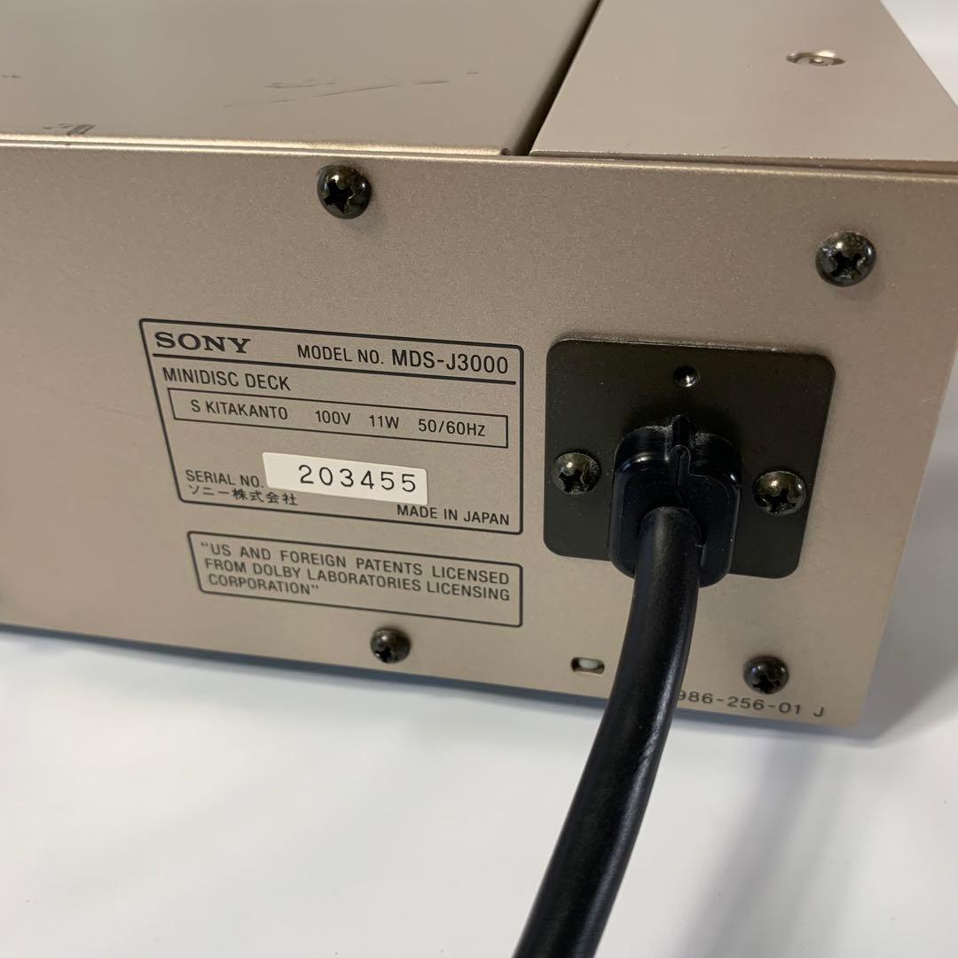 SONY MDS-J3000 MDデッキ リモコン付き ジャンク