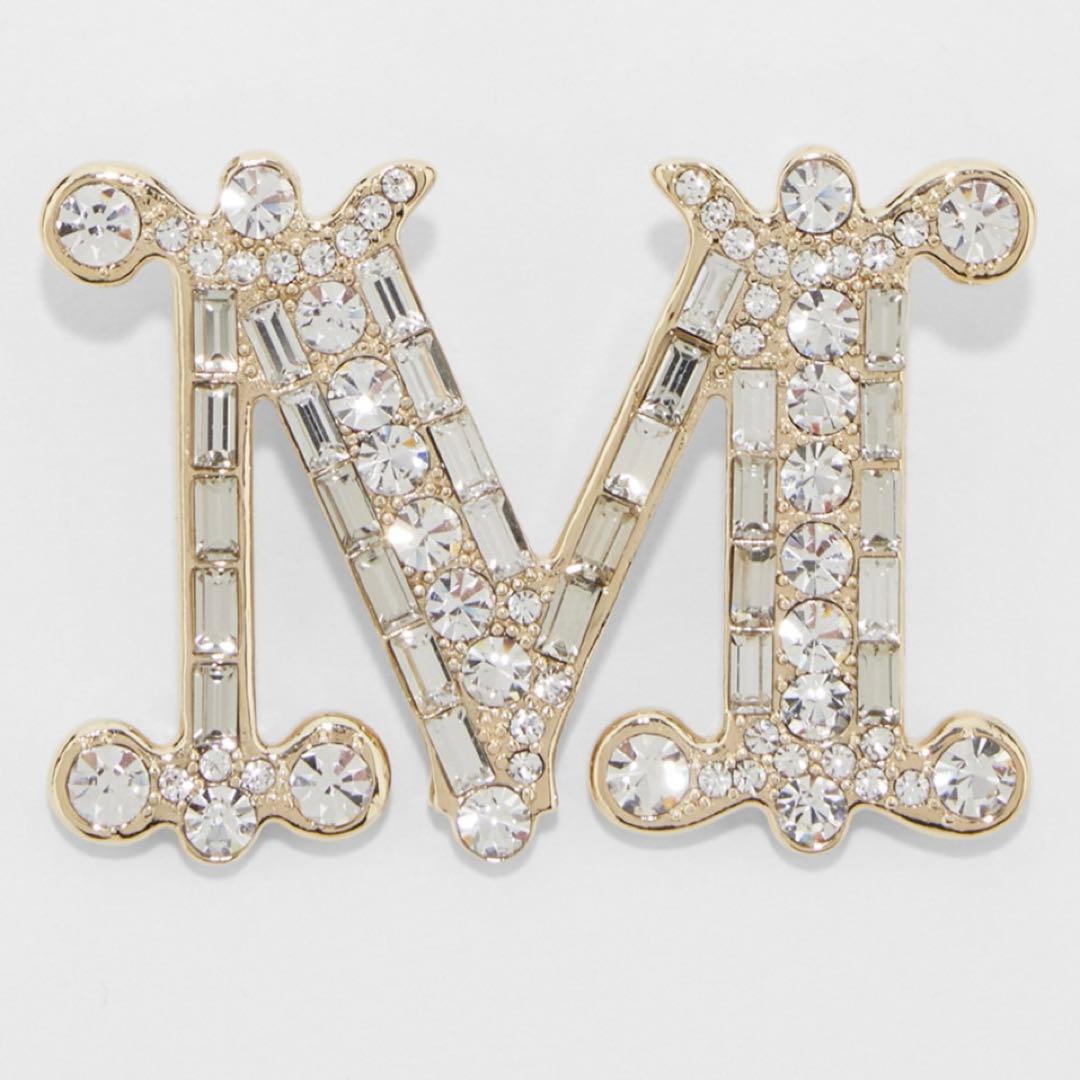 新品　マックスマーラ　クリスタルブローチ