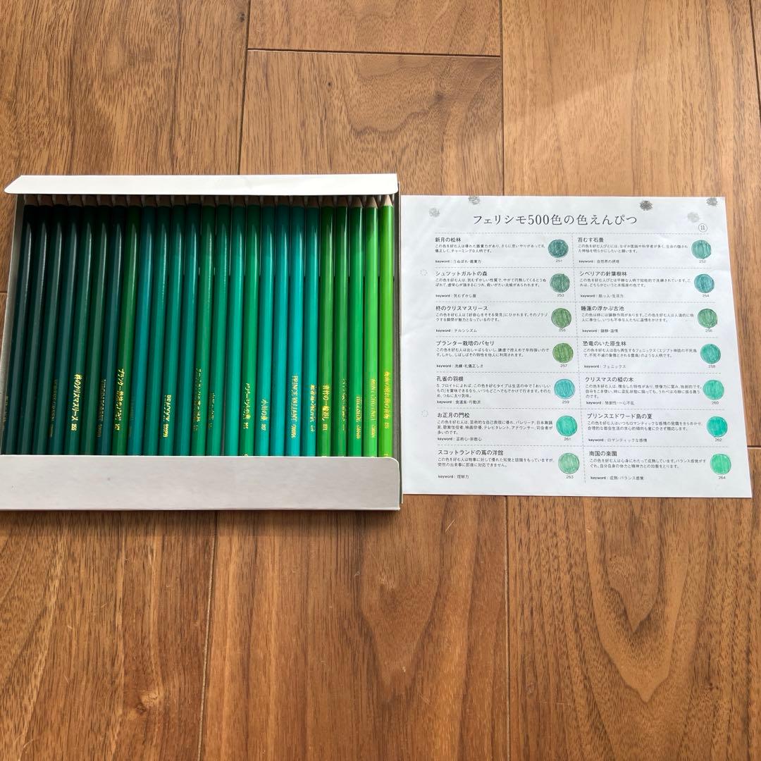 FELISSIMO 500色の色鉛筆セット