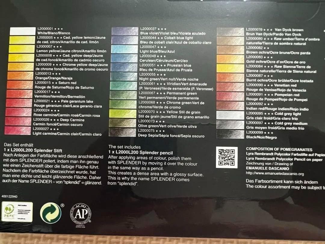 LYRA Germany REMBRANDT / リラ ポリカラー色鉛筆 36色