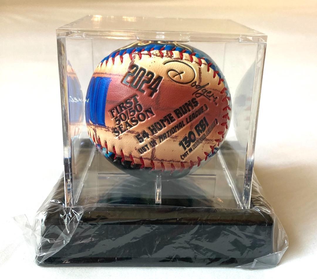 517個限定 ドジャース 大谷翔平 記念ボール 歴史的偉業ケース/ロットNo.付
