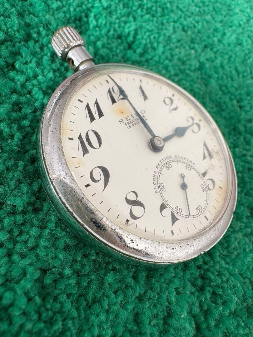 国鉄 SEIKO 懐中時計 昭和42年 関西刻印 15石 手巻き 鉄道時計