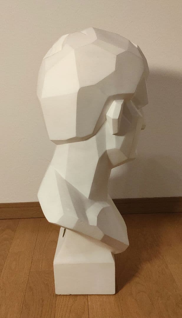 冨士石膏像 石膏像 アグリッパ 面取り 胸像 高さ60cm