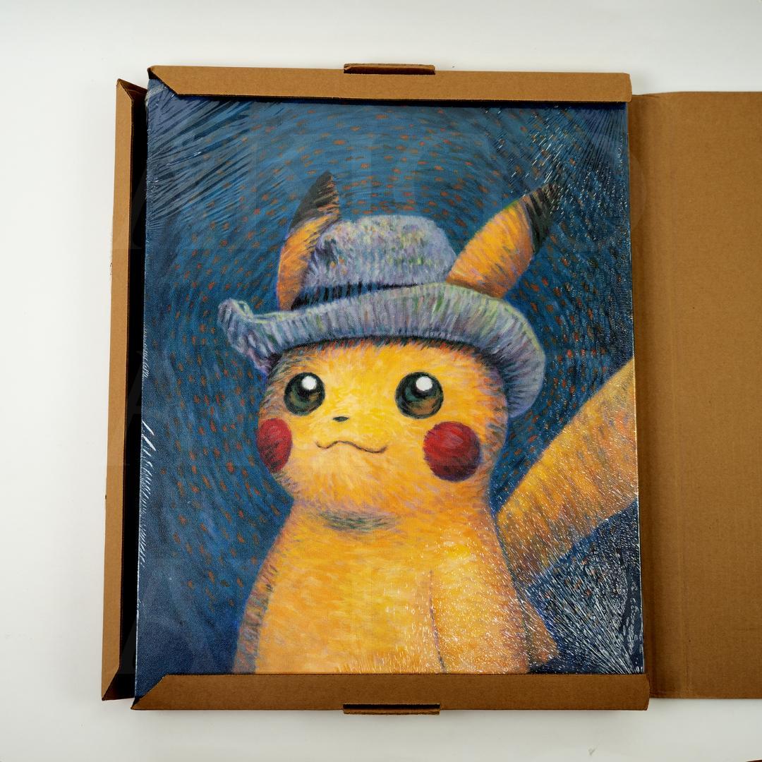 【新品・美品・希少・即日】ゴッホピカチュウ　キャンバス　ポケモンゴッホ