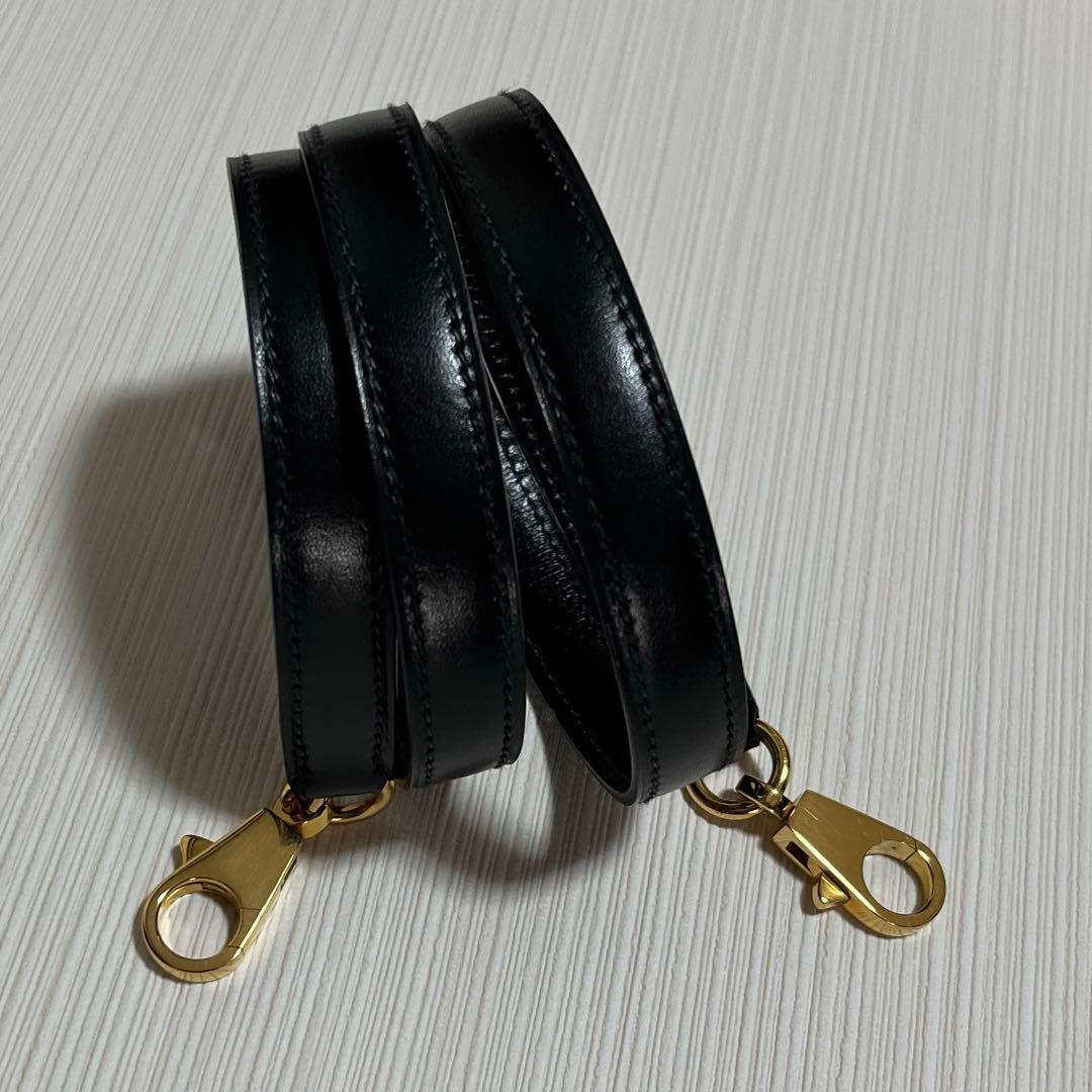 エルメス　正規品　ストラップ　クロシェット　カデナ　ブラック　ボックスカーフ