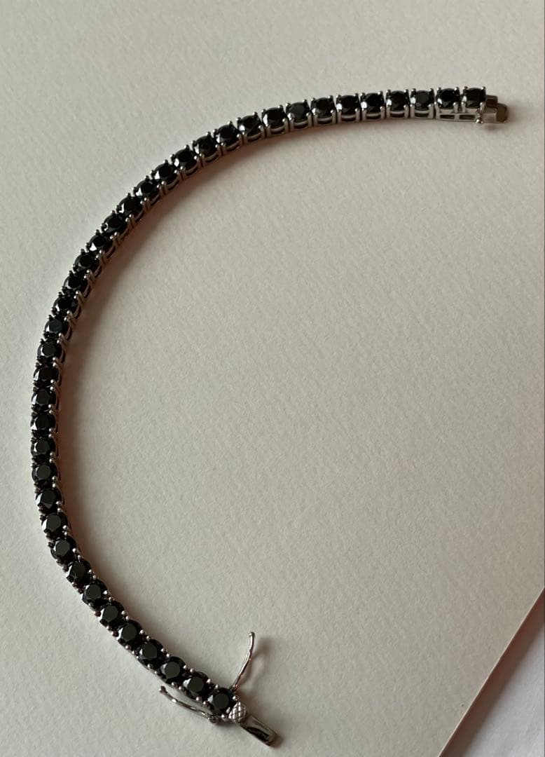 ブラックモアサナイトブレスレット シルバー925