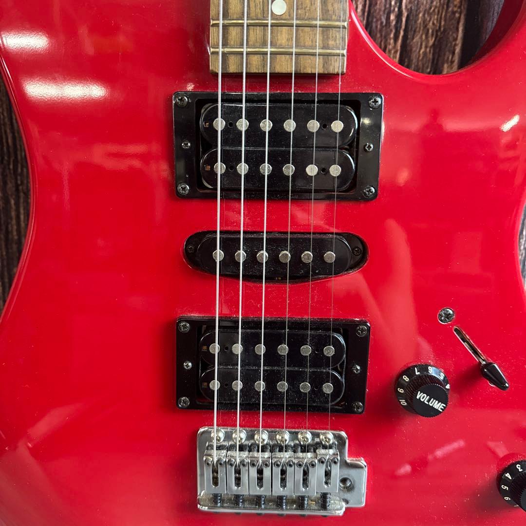 アイバニーズ エレキギター メタリックレッド