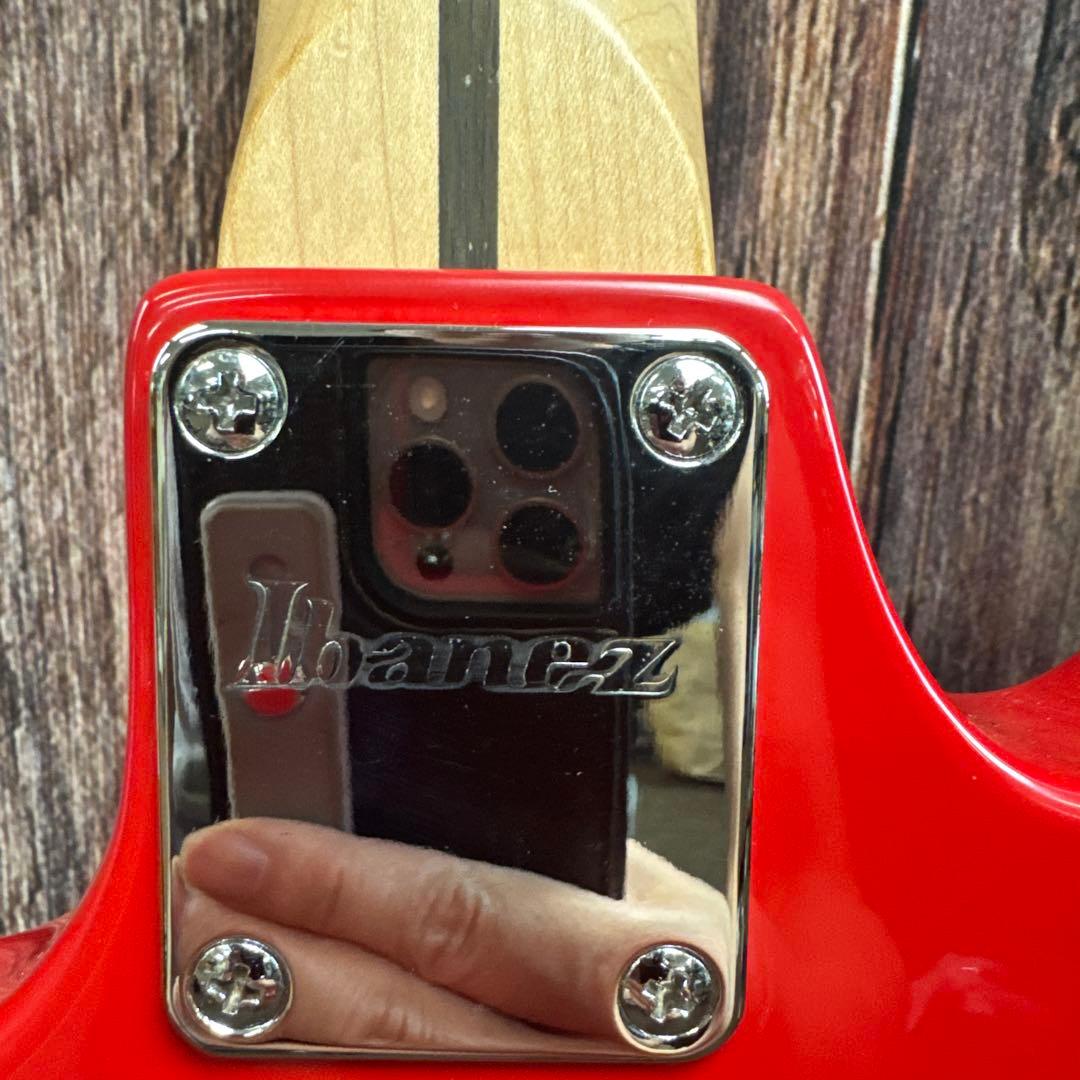 アイバニーズ エレキギター メタリックレッド