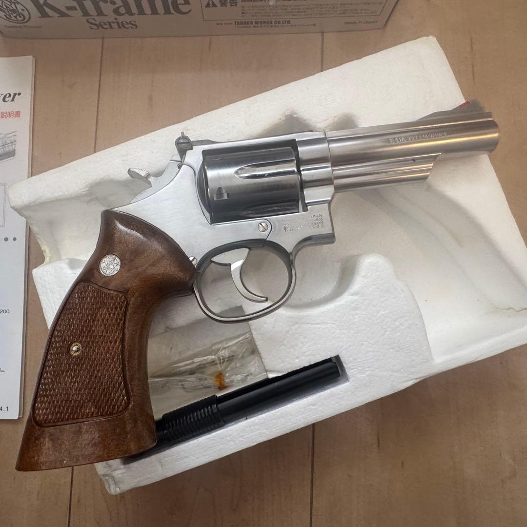 タナカ　S&W　M66　4インチ　ステンレス ジュピターフィニッシュ　ガスガン