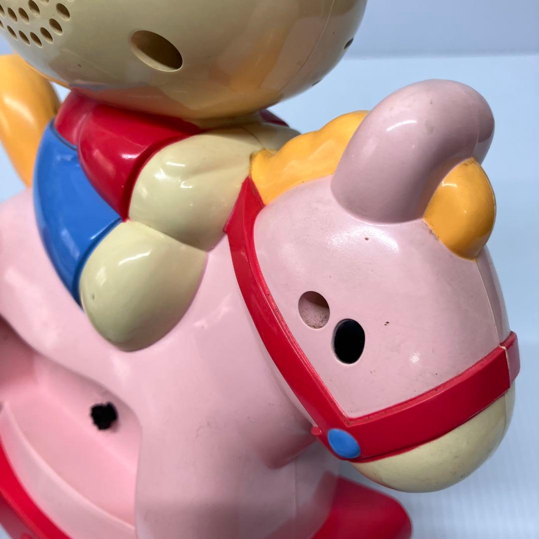 【HELLO KITTY】おしゃべり目覚まし時計　木馬キティ　当時物　希少　レア