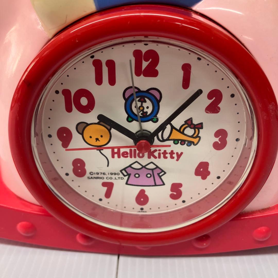 【HELLO KITTY】おしゃべり目覚まし時計　木馬キティ　当時物　希少　レア