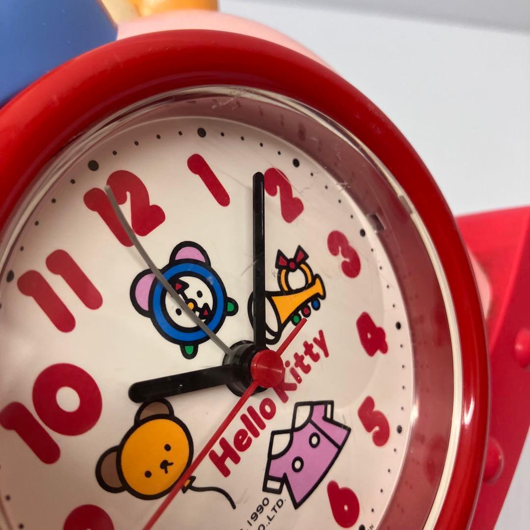【HELLO KITTY】おしゃべり目覚まし時計　木馬キティ　当時物　希少　レア