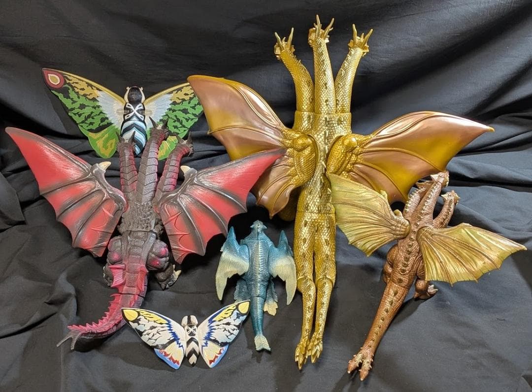 キングギドラ・デスギドラ・ダカーラ他「平成モスラ」登場（バンダイ）５体セット＋１