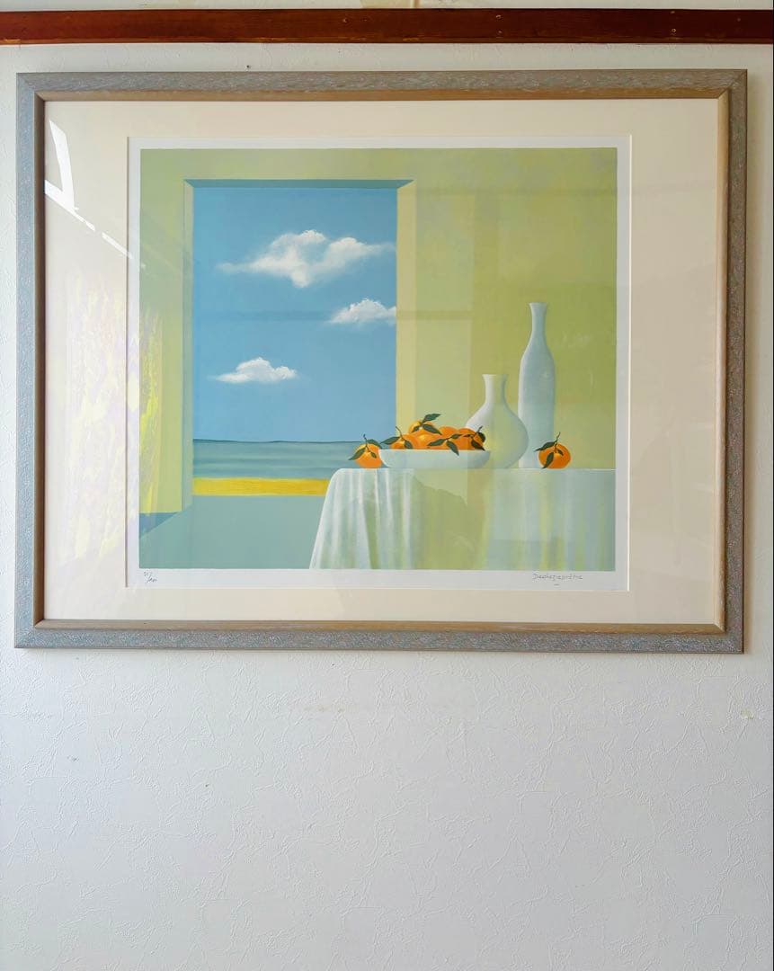 額装　アート　サイン入り　デシェルプレトレ　絵画 インテリア