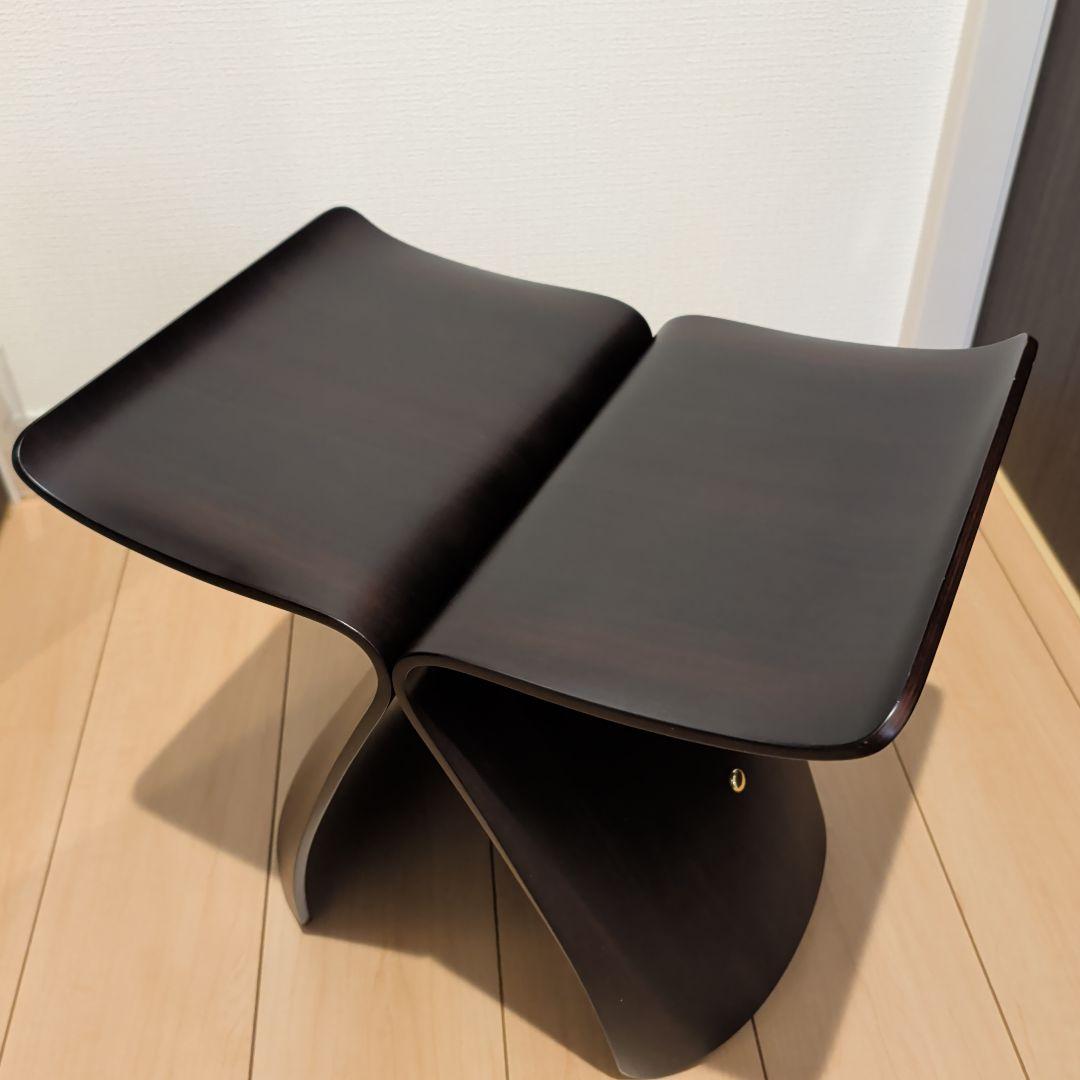 【天童木工】柳宗理　バタフライスツール＆専用クッション