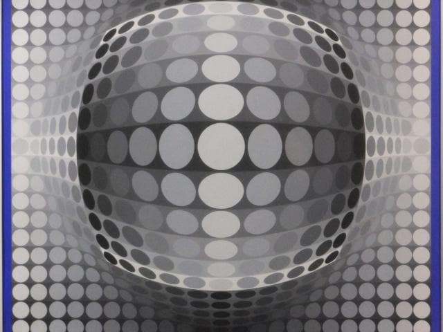 現代美術　ヴィクトル・ヴァザルリ　直筆サイン『SOL_UT』0317L