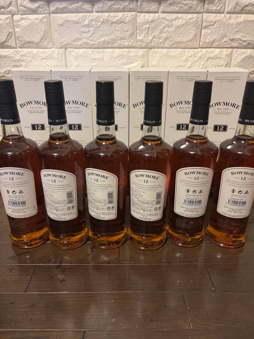 ボウモア　BOWMORE 12年 700ml ウイスキー　６本セット 最安値