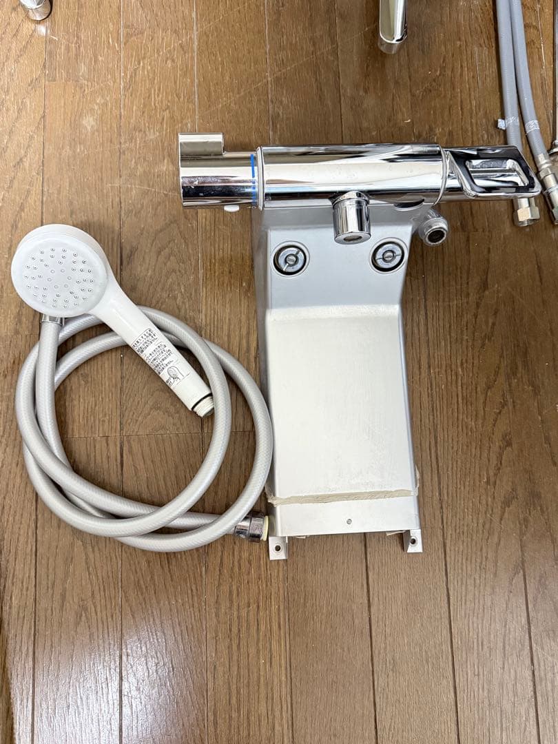 クローム シャワーヘッド ホース付き