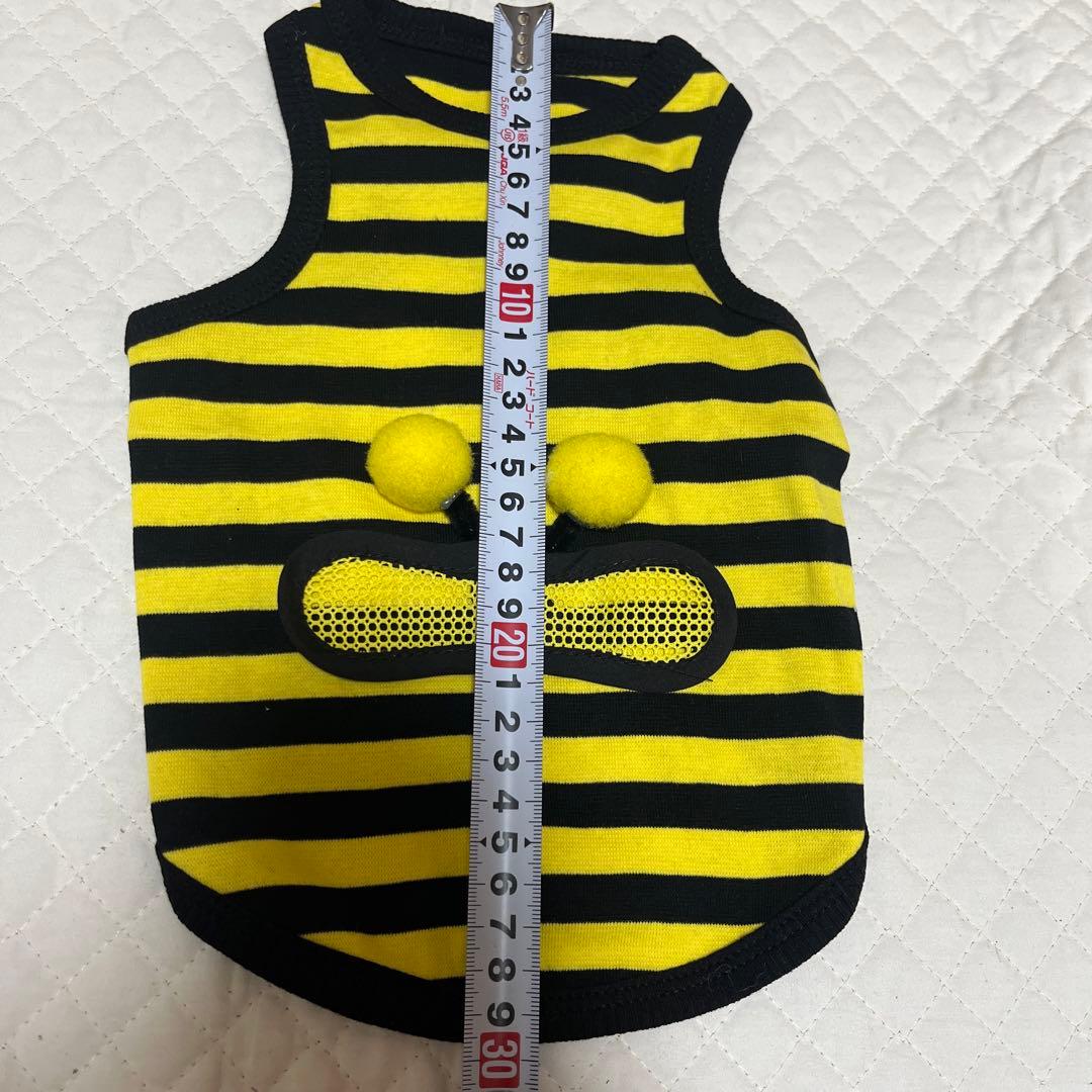 美品✨ 犬服 黒と黄色のストライプ 蜂 デザイン ハチ