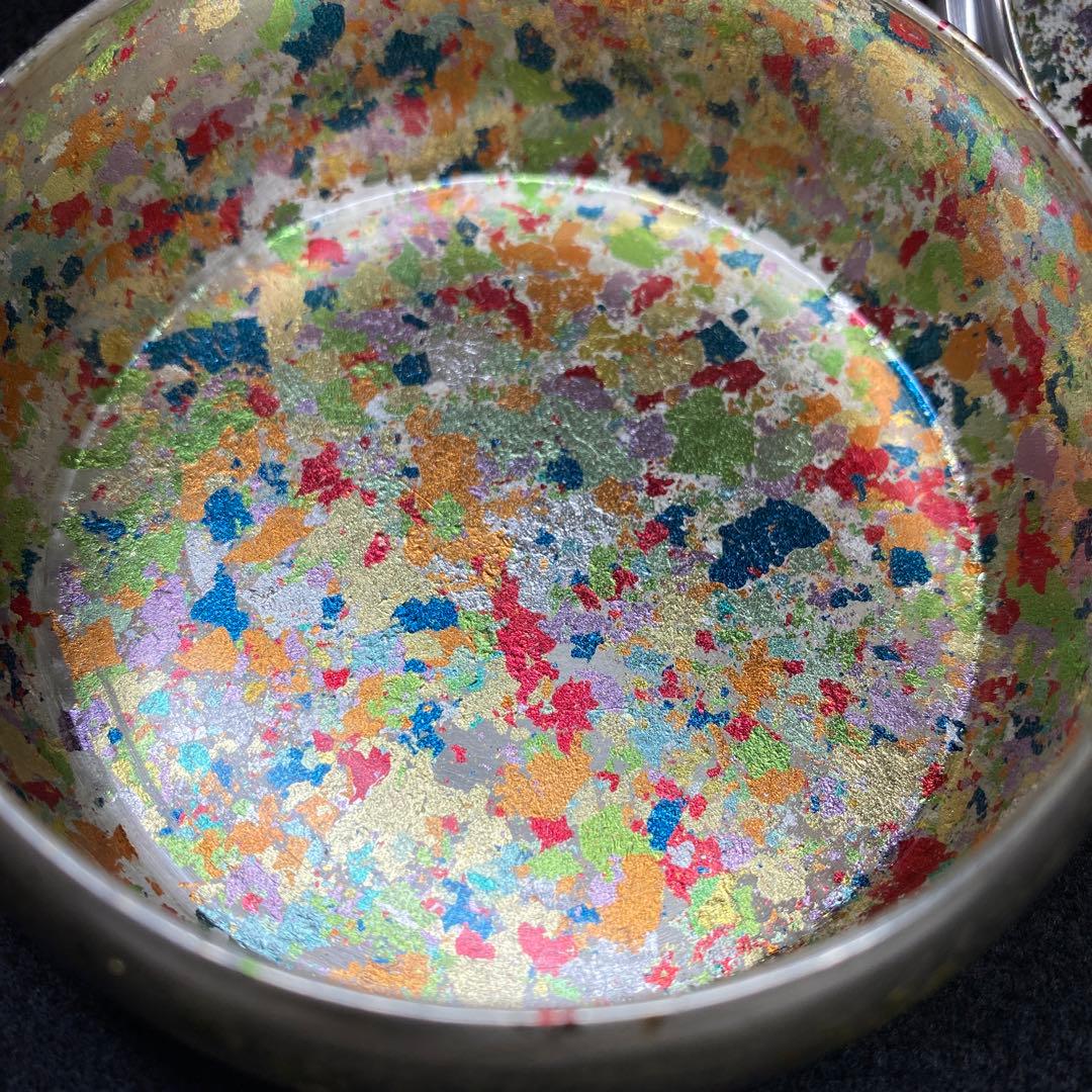 純銀刻印　宮田亮平　南鐐金彩イルカ小箱　共箱　293g/口径8.5㎝