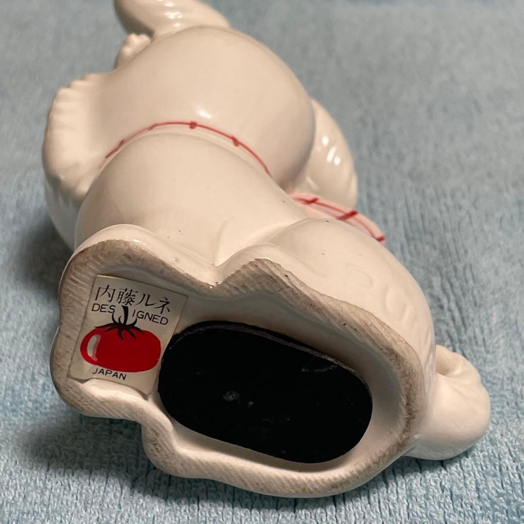 希少　内藤ルネDesign 「陶器」 犬貯金箱　当時物　年代物　ヴィンテージ