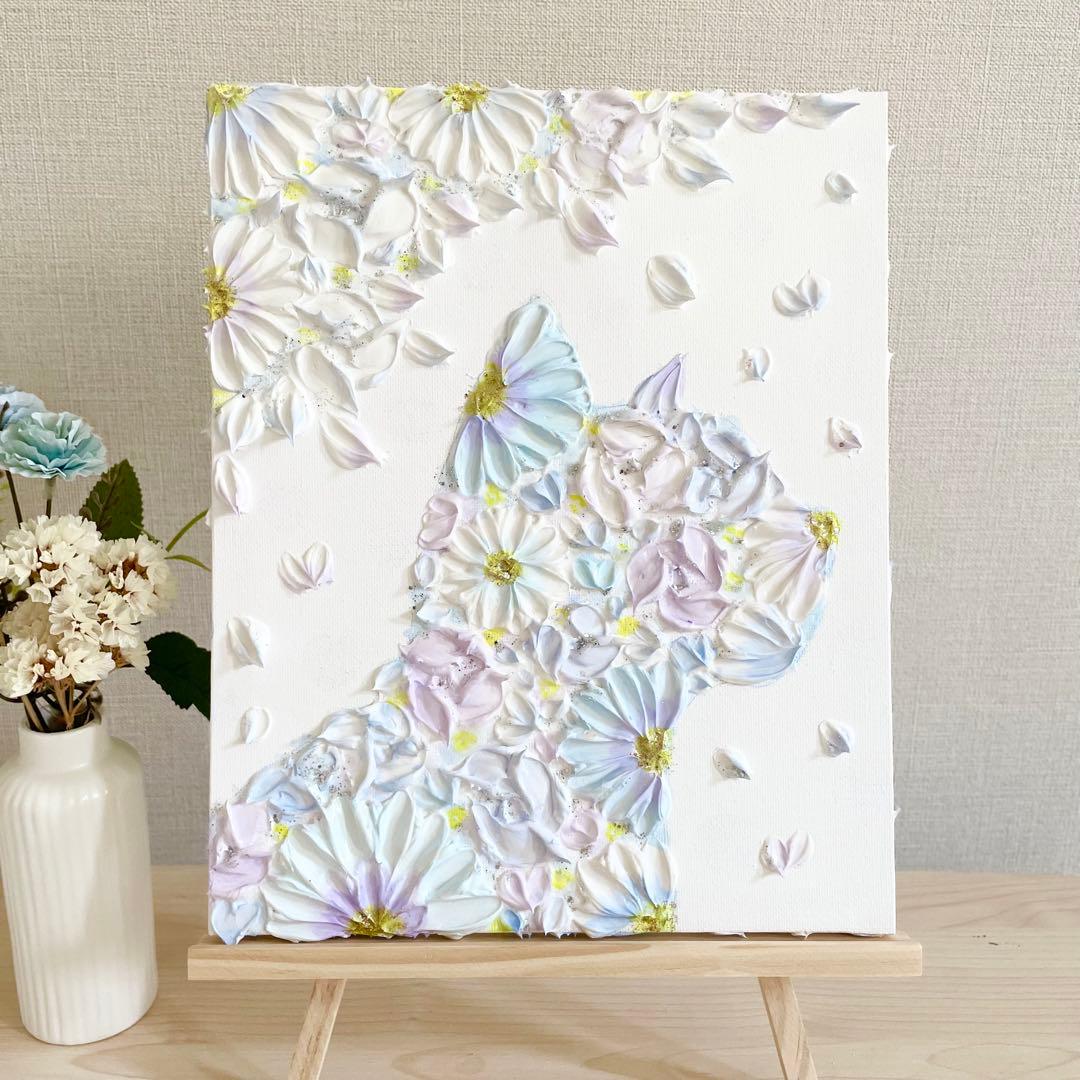 「ふたりの物語」　F3 2枚セット　テクスチャーアート　結婚祝い　記念日ギフト