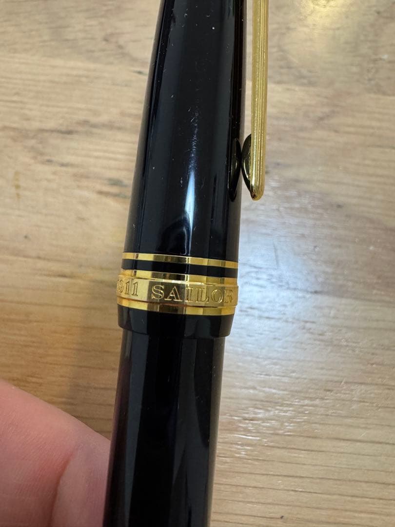 美品 SAILOR セーラー 万年筆 21K 875 nm ゴールド 21金